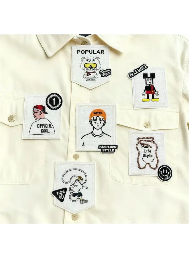 3pcs Embroidered Patches For Clothes Hats Bags DIY Decorative Labels - Image 2